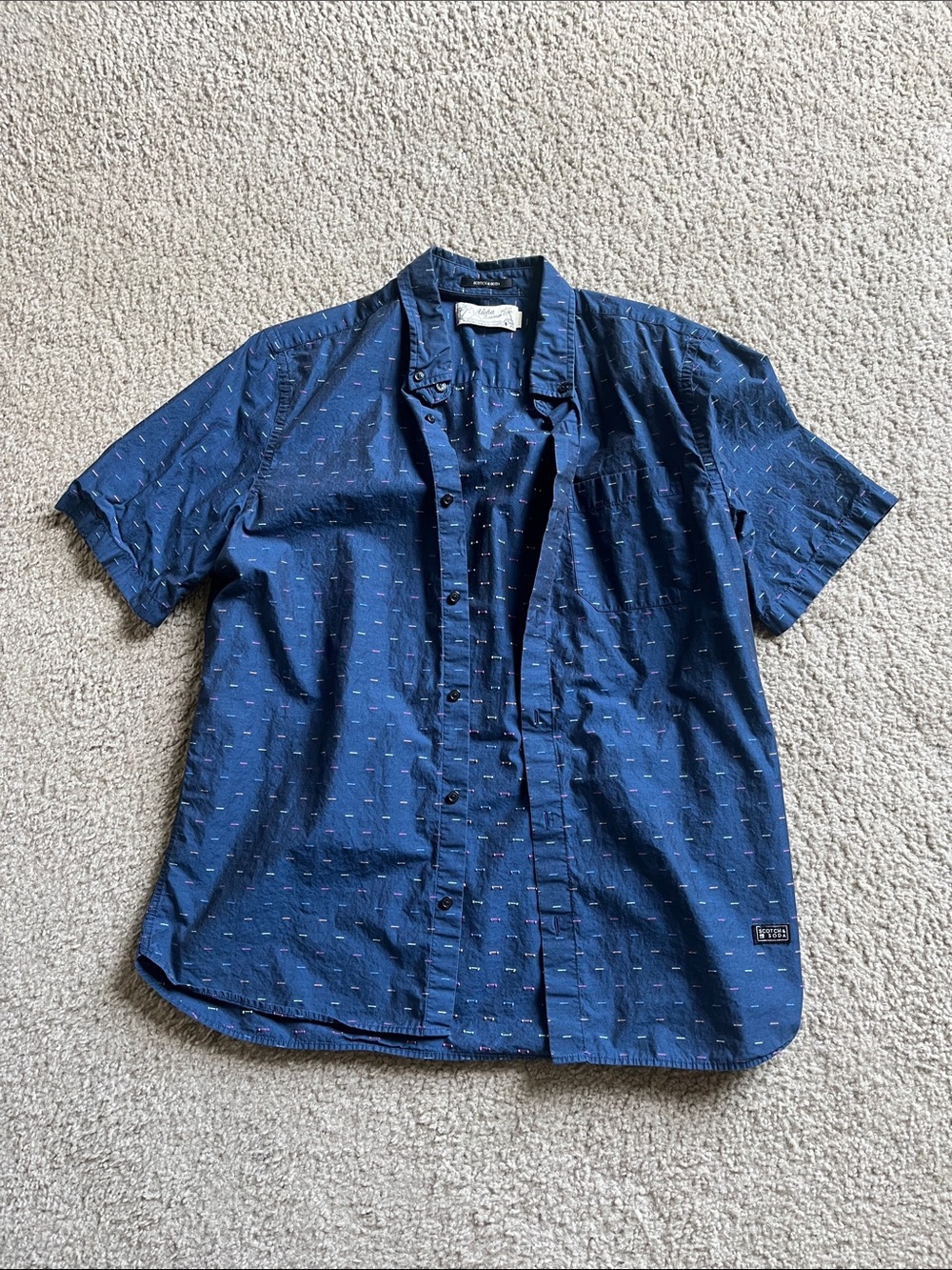 Scotch & Soda 100% men’s cotton button down shirt - Picture 4 of 7